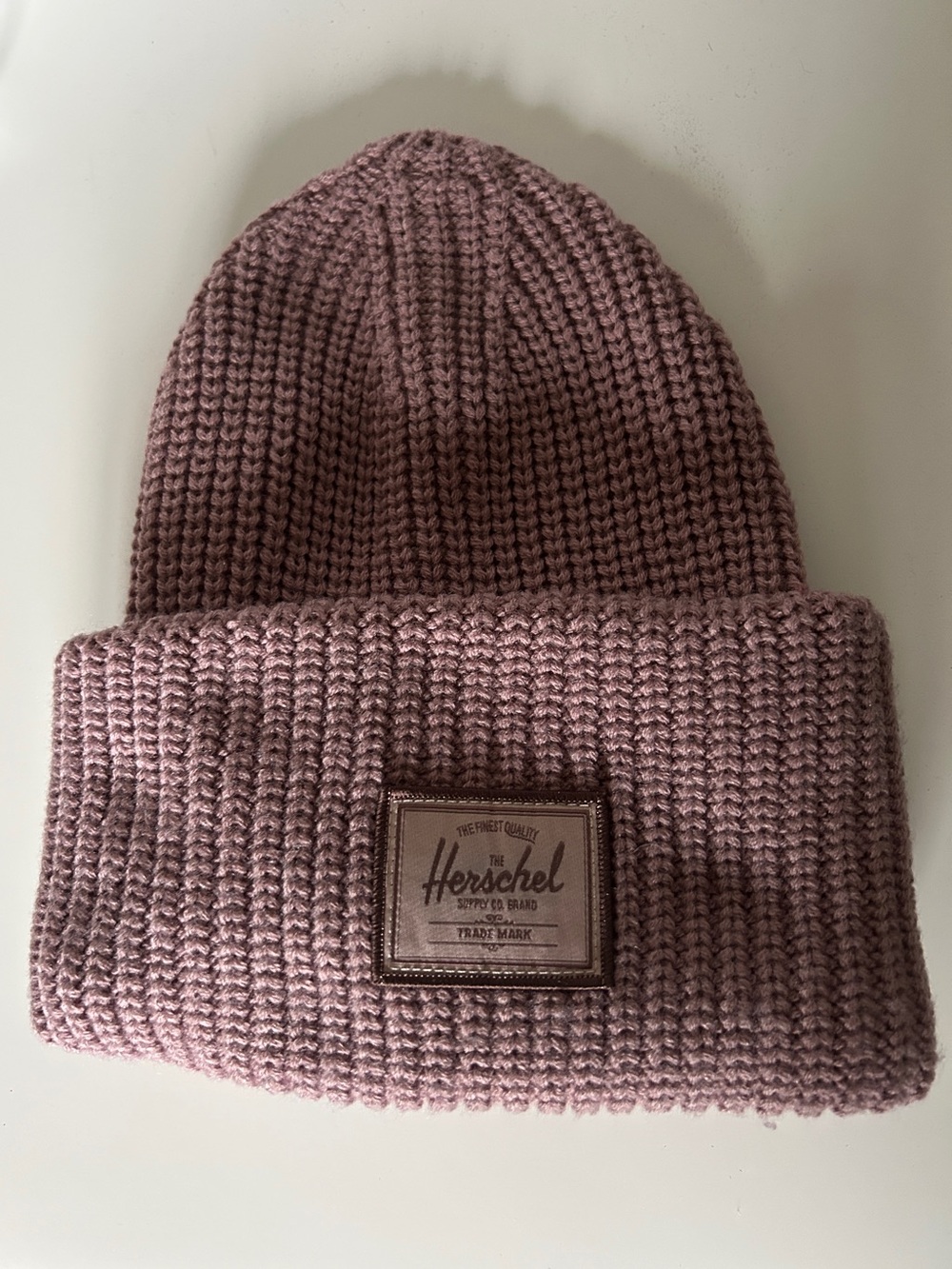 Herschel Mauve Knit Cuffed Beanie